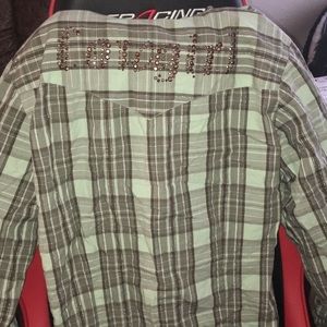 Cowgirl Legend Snap Button Plaid Shirt